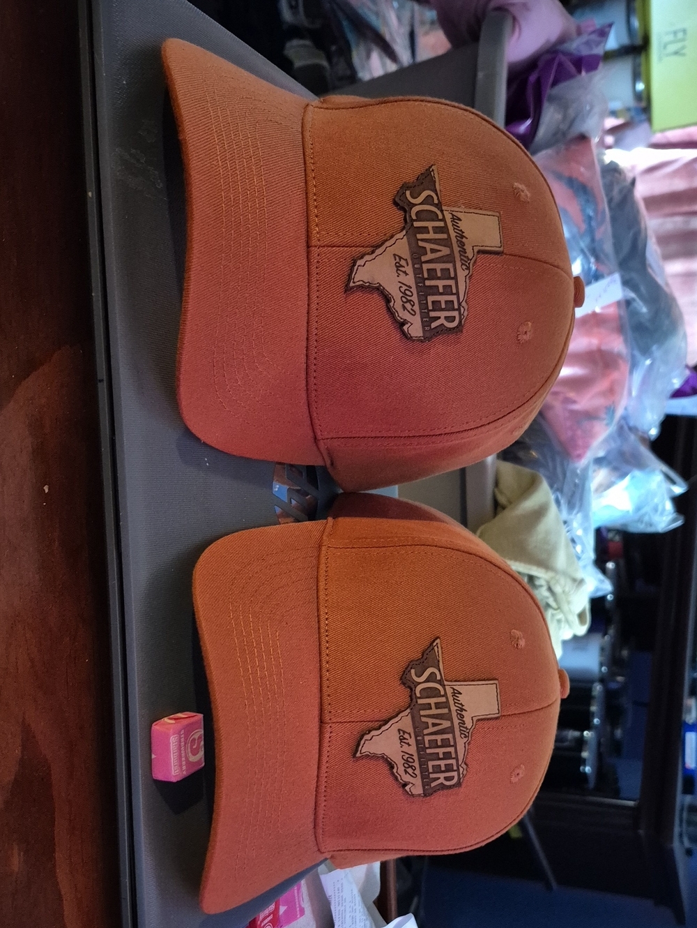 Schaefer Outfitters Rust Orange Velcroback Hat - New - Picture 11 of 11
